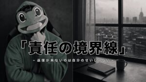返信がこない時に自分を責めなくていい｜マチアプ「責任の境界線」