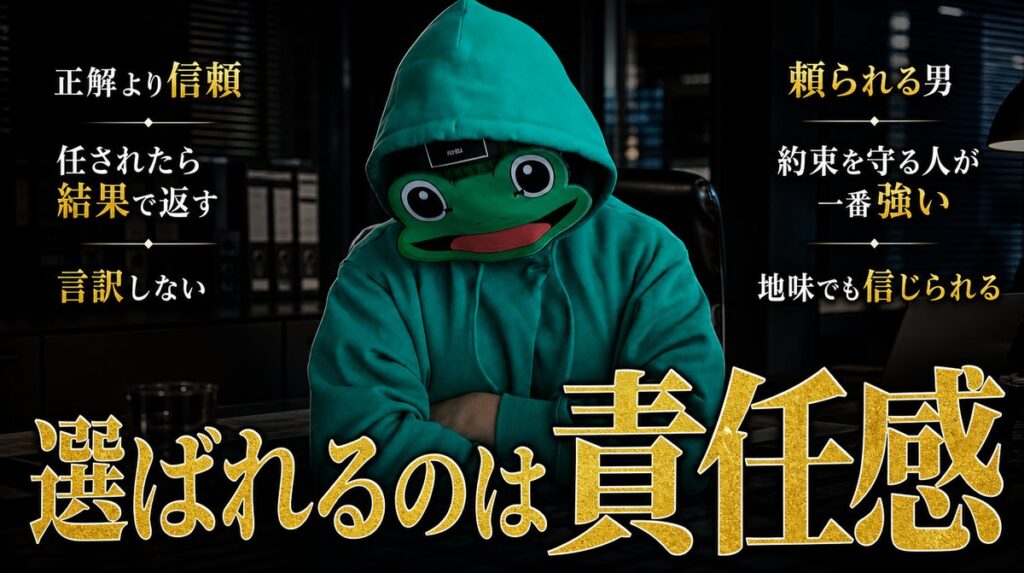 女性が選ぶのは正解より責任を取れる男|マチアプで頼られる男になる
