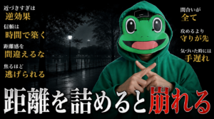 距離を詰めようとした瞬間に崩れる｜マチアプの正しい距離の縮め方