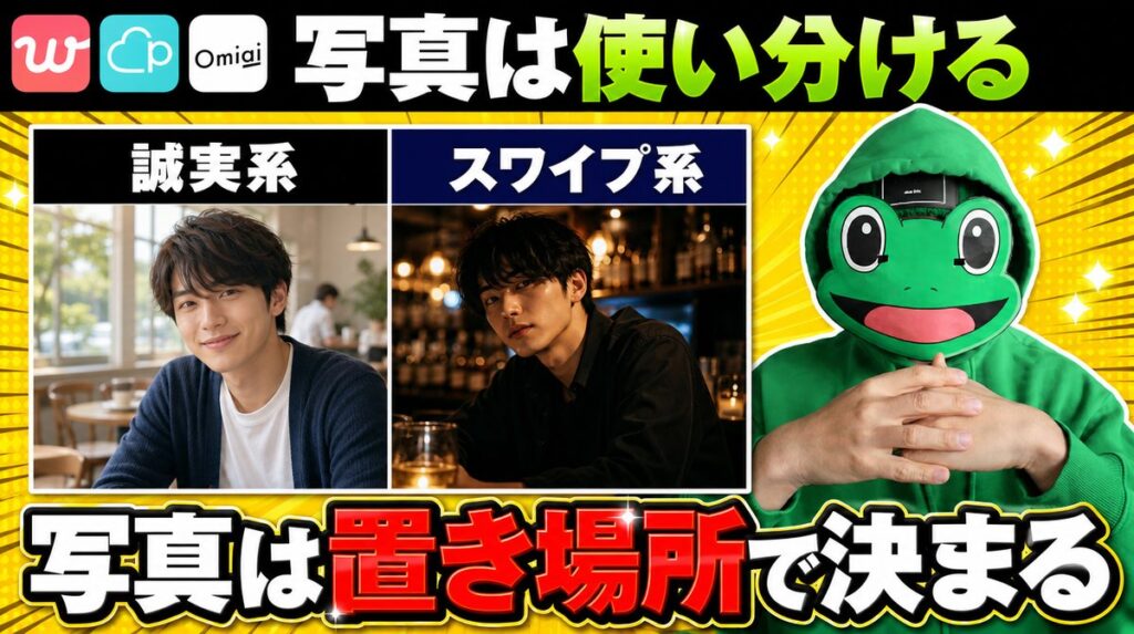 アプリの系統で写真の役割は変わる|同じ1枚を使い回さない理由