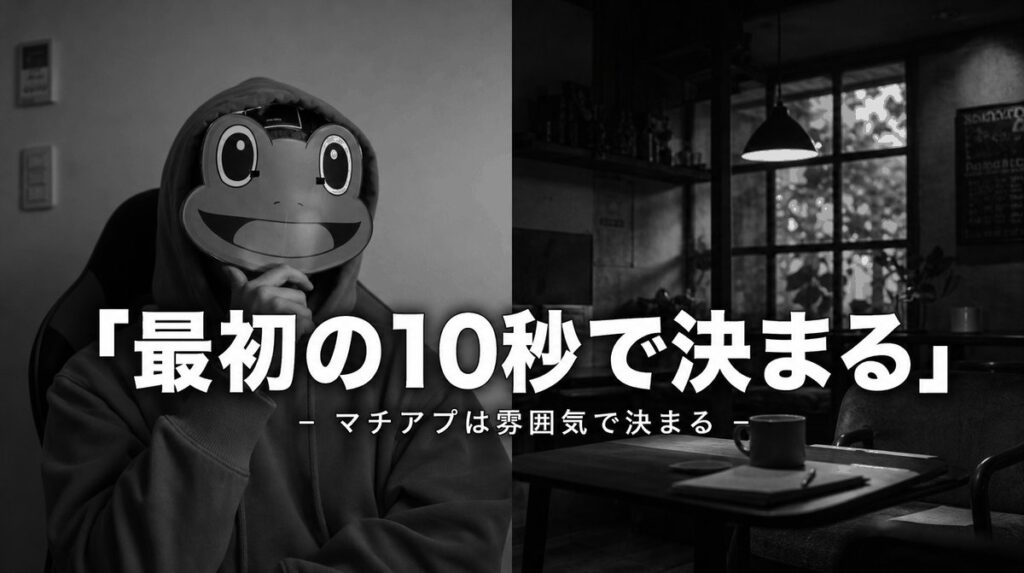 マチアプの第一印象は最初の10秒で決まる|雰囲気を作る3つの要素