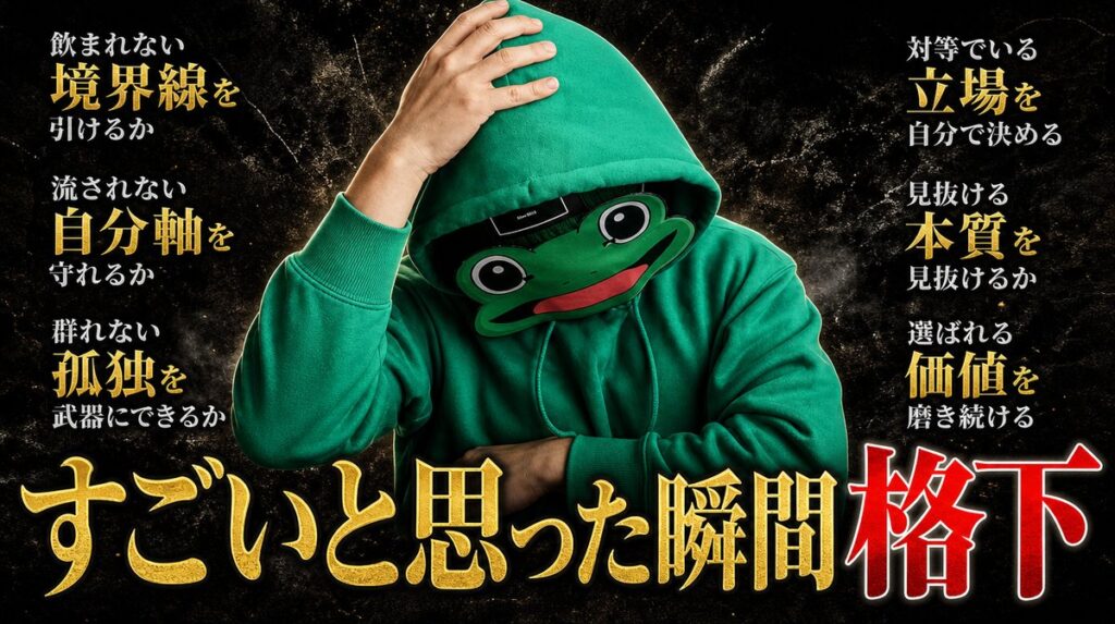 マチアプでハイスペ女性に飲まれない考え方｜すごいと言った時点で格下