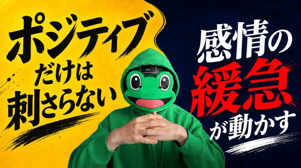 ポジティブだけじゃ刺さらない。感情の緩急がマチアプ恋愛を動かす