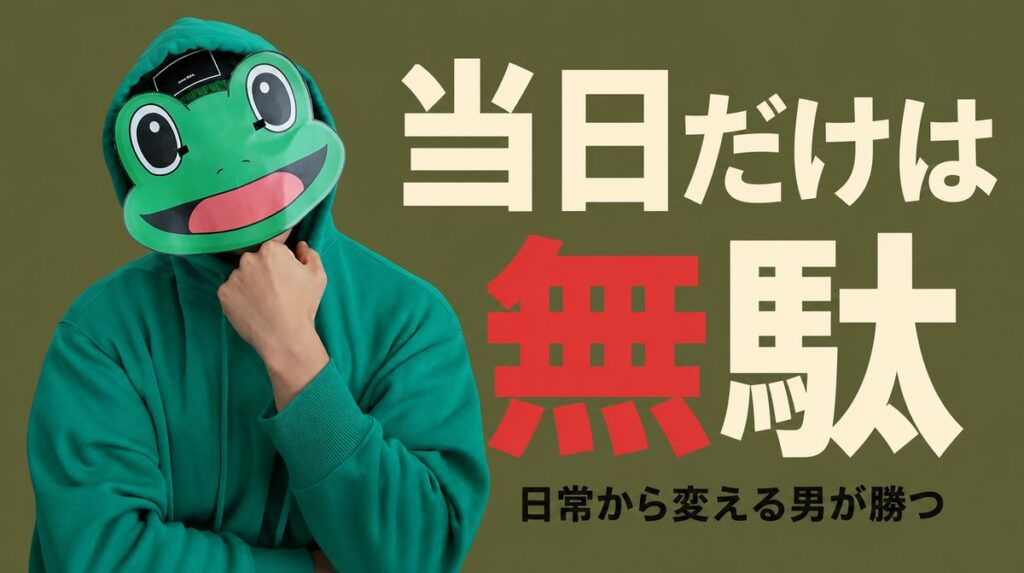 デート当日だけ頑張っても無駄。日常から変える男が勝つ|マチアプ