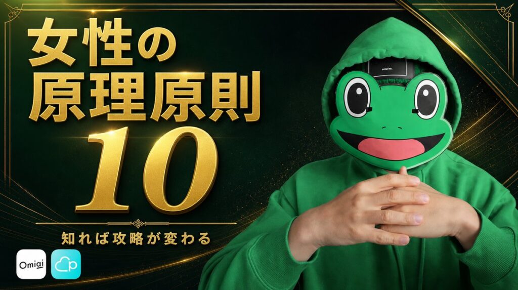女性の原理原則10個を知ればマチアプが変わる|恋愛心理
