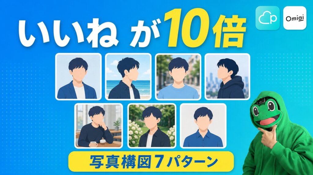 いいねが10倍になる写真構図7パターン|マッチングアプリの撮り方
