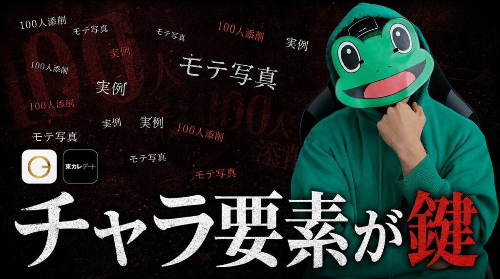 100人添削でわかったマッチングアプリの写真。チャラ要素が鍵