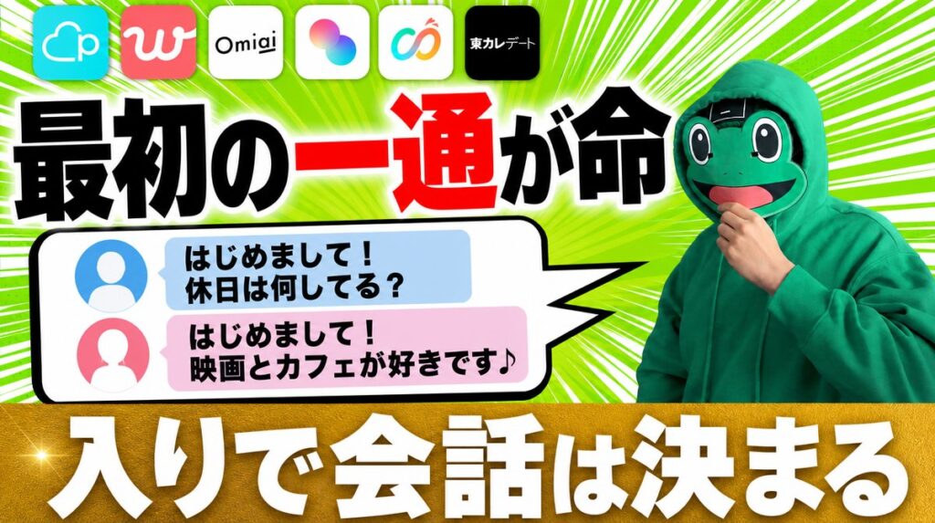 マッチングアプリの最初のメッセージ例文|電話に誘うまで続く一通