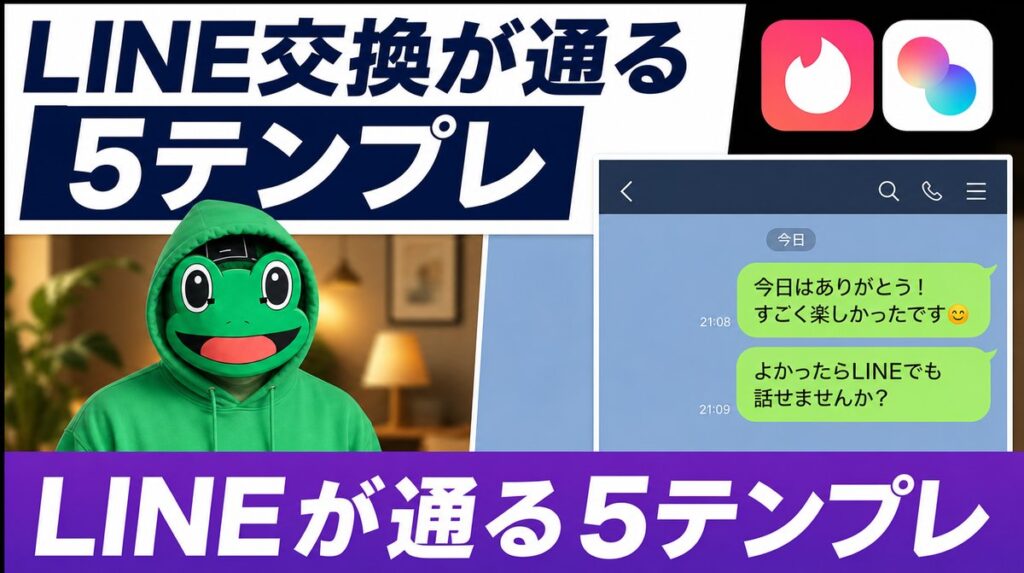 ライン交換を断られる本当の理由と通す5テンプレ|マッチングアプリ