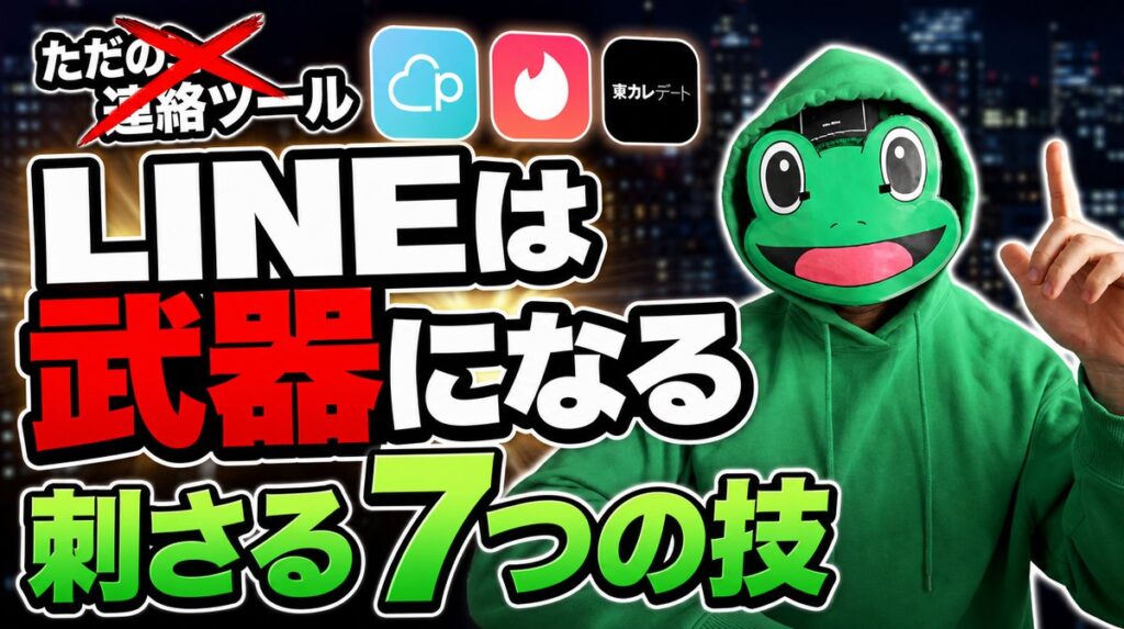 LINEを連絡ツールで終わらせないようにしよう｜マチアプで刺さる7つの技