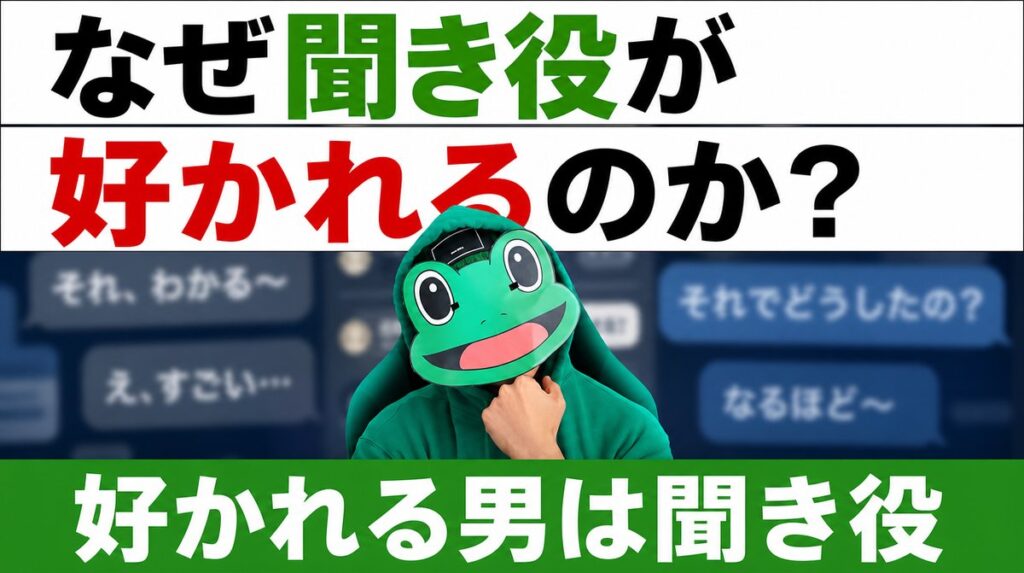 聞く側が会話の主導権を持つ｜マチアプは質問されるまで話さない