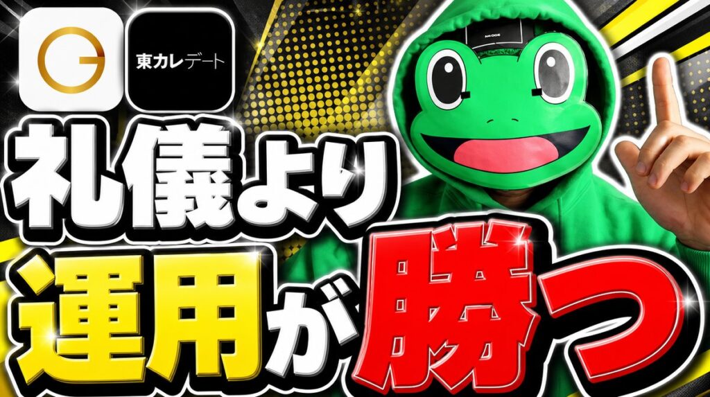 マッチングアプリは礼儀より運用が勝つ。攻略ゲームとして回そう