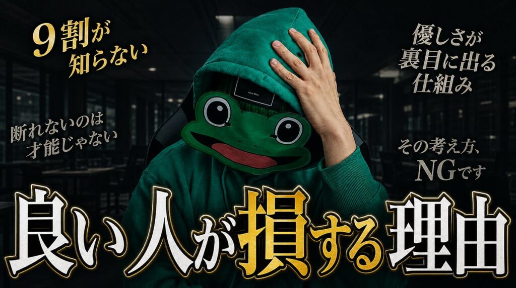 「良い人」がモテないのは弱さ|マチアプで誠実さを武器に変える
