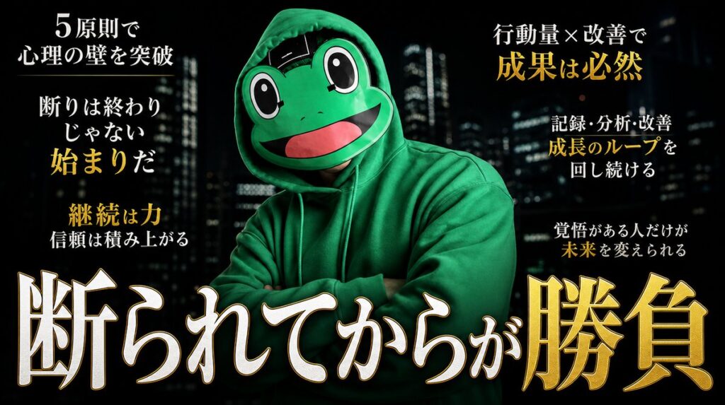 断られた時に効く切り返しトーク5原則と実例|マッチングアプリ