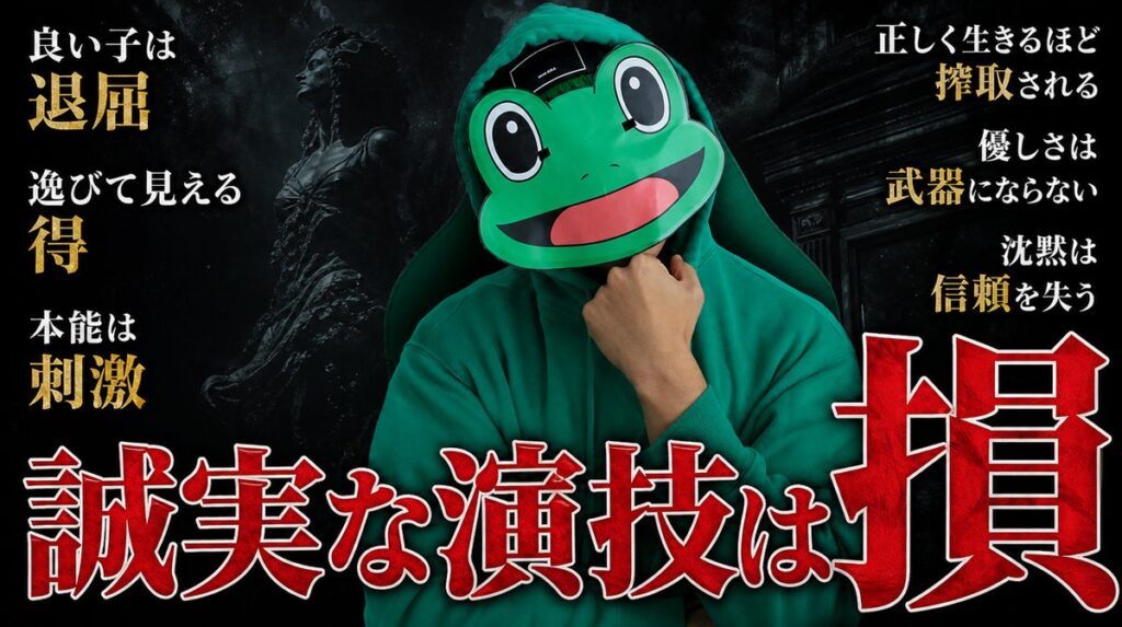 誠実な男を演じて抱くと選ばれない。マチアプは遊んでる男に見える方が得