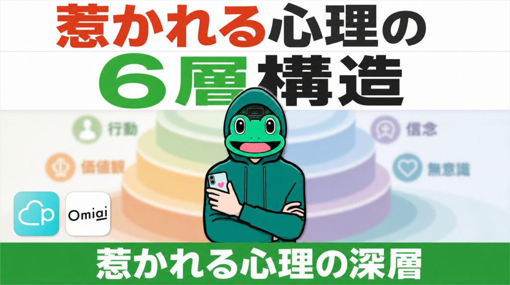 女性が男性に惹かれる心理の6層構造|マッチングアプリ