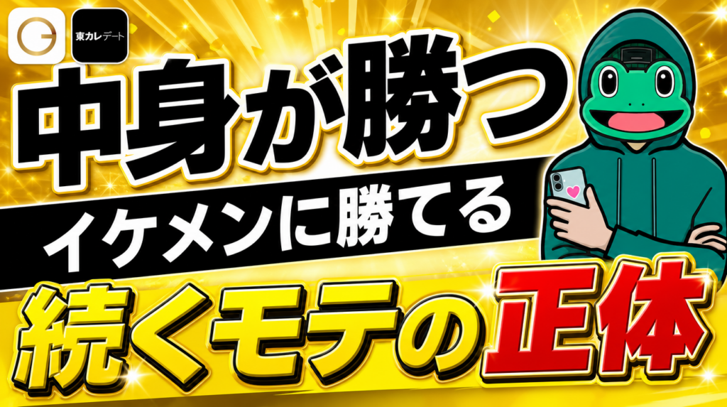 中身を鍛えた男はイケメンに勝てる|マッチングアプリで続くモテ