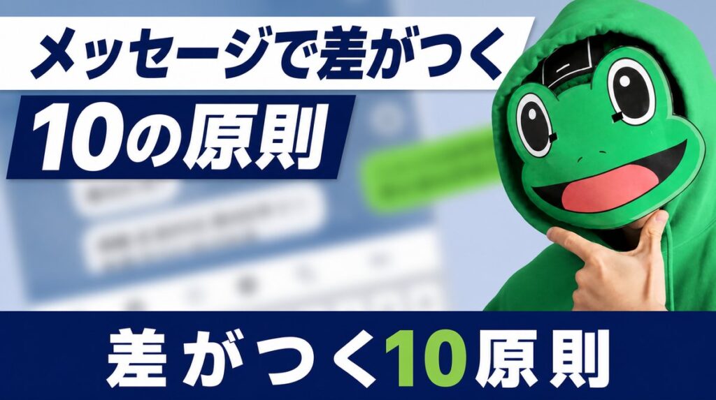 メッセージで差がつく10の原則｜マチアプは逆算で電話に繋ぐ