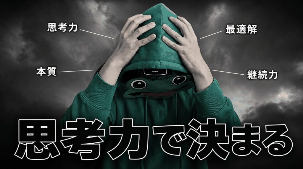 テクニックをコピーしても勝てない。マッチングアプリは思考力で決まる